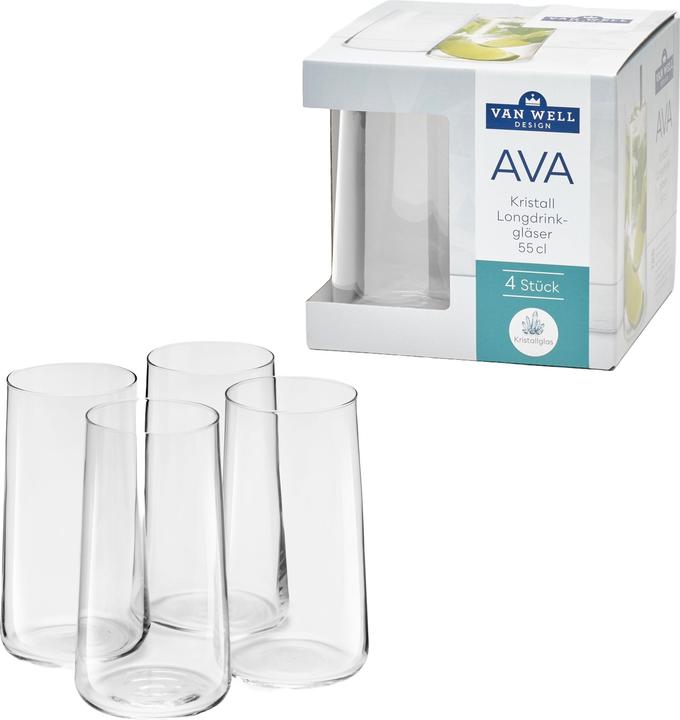 Productafbeelding Bormioli Rocco Longdrinkglas Ava 550ml 4St (4.68 l, 4 x)