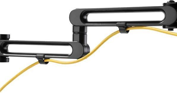 Produktbild StarTech ARMDUAL3 Doppel Monitorarm zur Tischmontage (Gelenkarme für bis zu 32-Zoll-VESA (Tisch, 32")
