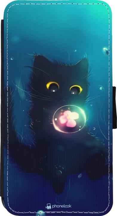 Actual product image PhoneLook Coque Wallet noir Cute Cat Bubble (Apple iPhone 11 Pro Max)