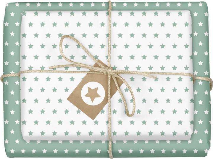 Produktbild Dabelino Geschenkpapier-Set für Sterne (mint-grü (Geschenkpapier, 4 x)