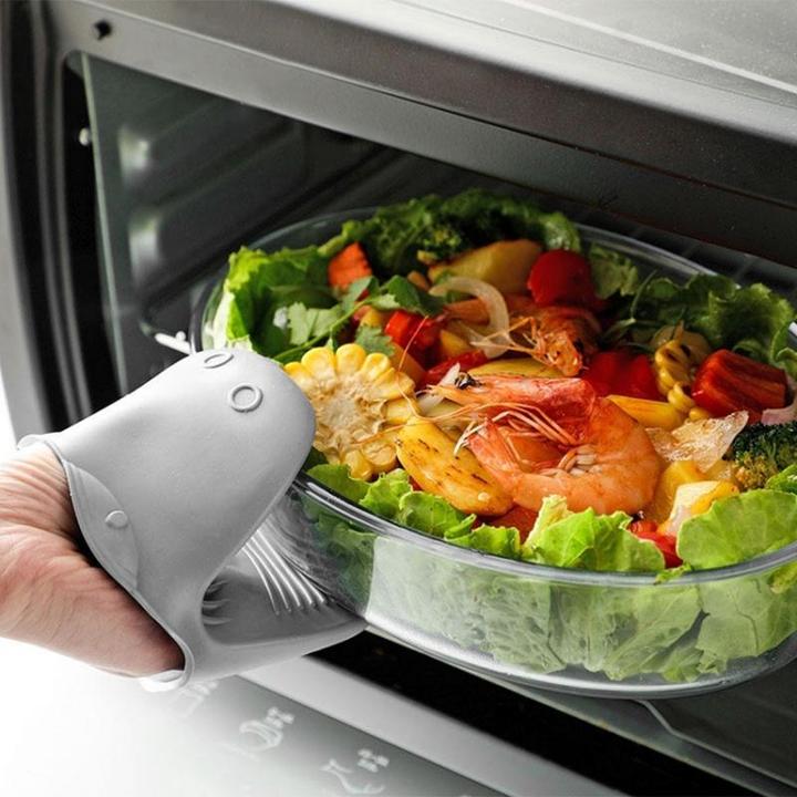 Image du produit JTI Gant de four en silicone, crocodile - Gris (Silicone)