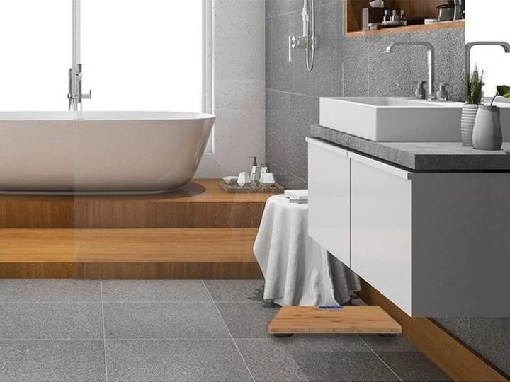 Immagine prodotto Ruhhy Digitale BAMBUS PERSONENWAAGE Design Waage bis 180kg (180 kg)