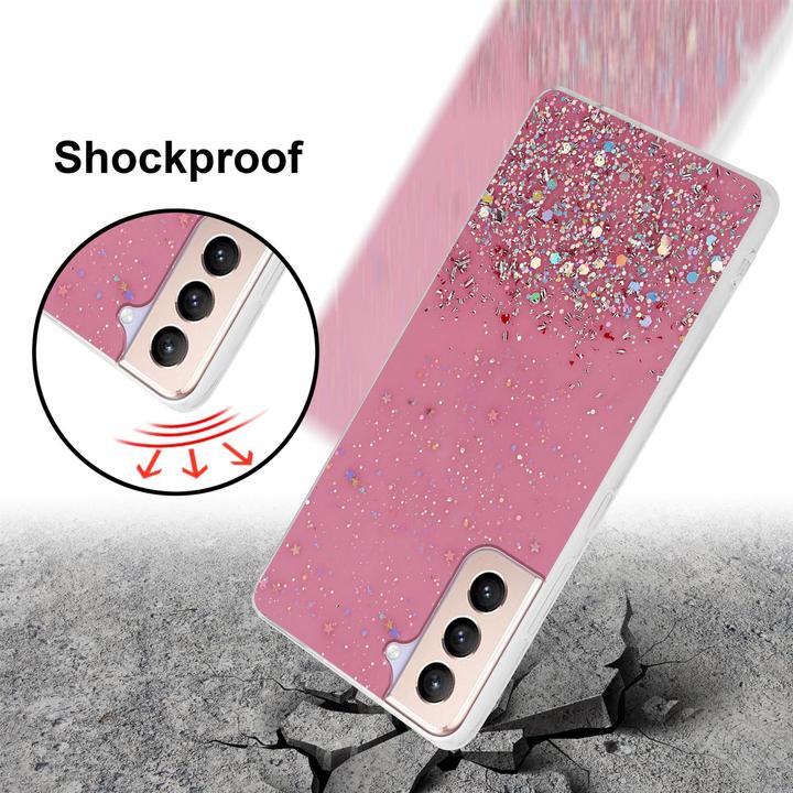 Actual product image Cadorabo TPU cover sparkling glitter (Samsung Galaxy S21+)