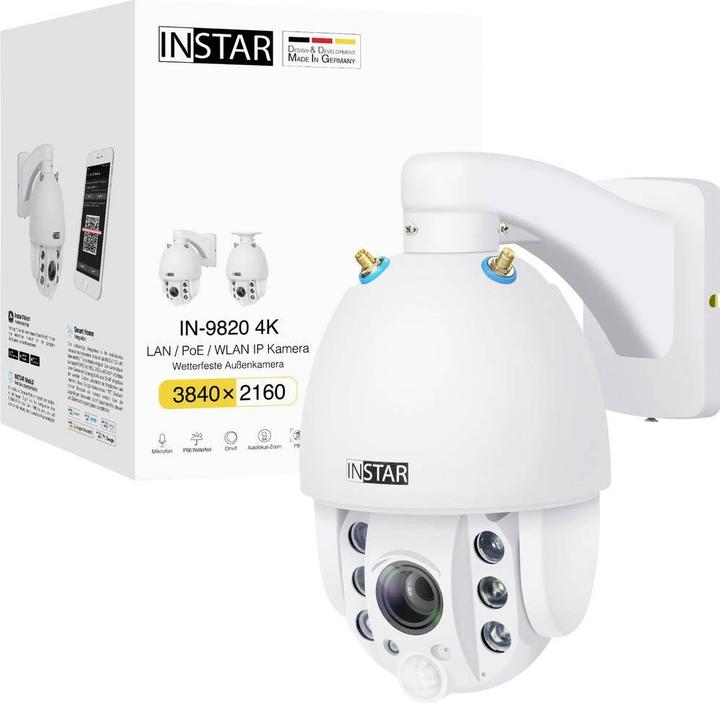 Actual product image Instar IN-9820 4K weiss 18004 IP Überwachungskamera