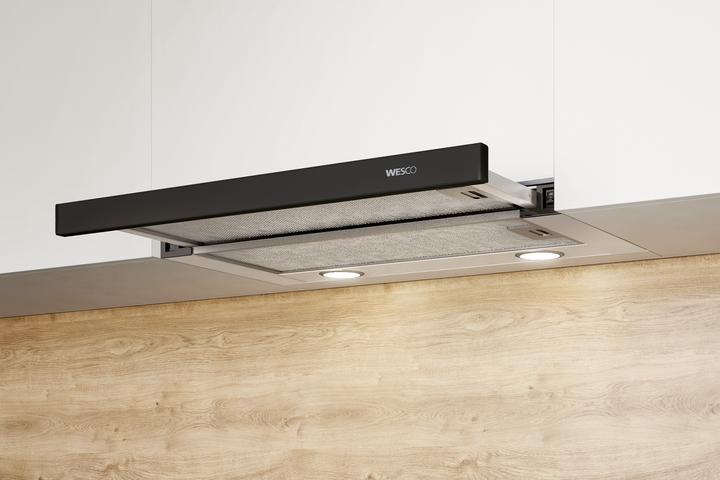 Image du produit Wesco Hotte encastrable EVM 205-60 poignée noire (4010764)
