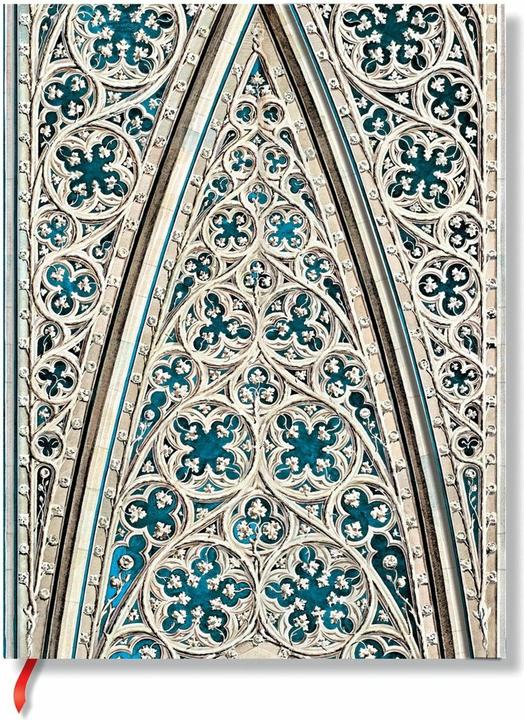 Actual product image Paperblanks Vault of the Milan Cathedral (Duomo di Milano) Ultra Hardback Address Book (Wrap Closure) (230 x 180 mm, Hardcover)