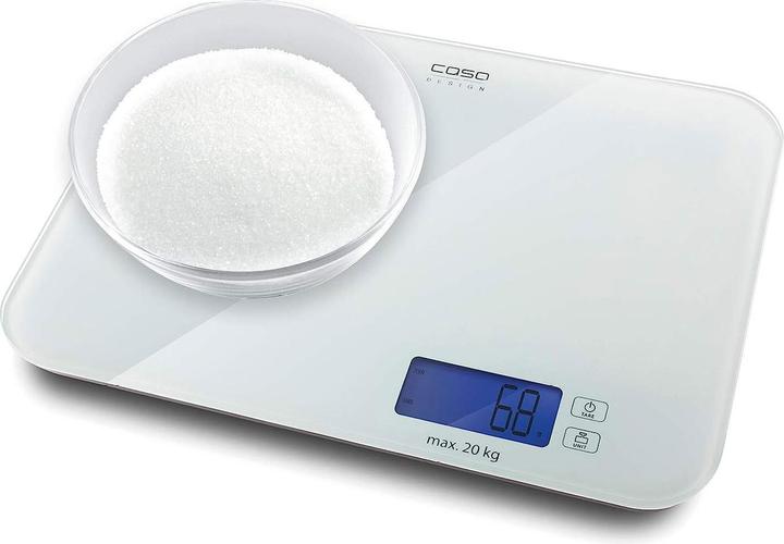 Caso Designer kitchen scales LX 20 03294 Maximum weight (capacity) 20 kg, Graduation 5 g, White