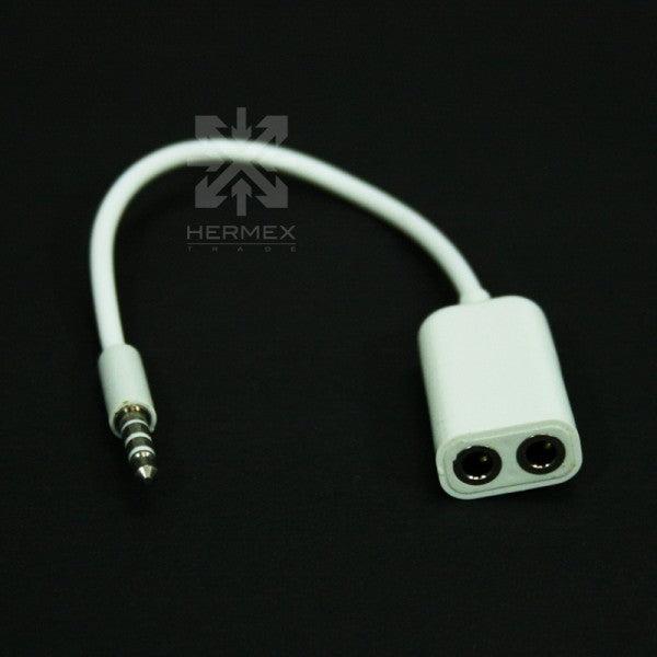 Hermex Audio Y Kabel VERTEILER Splitter Anschluss 3.5mm