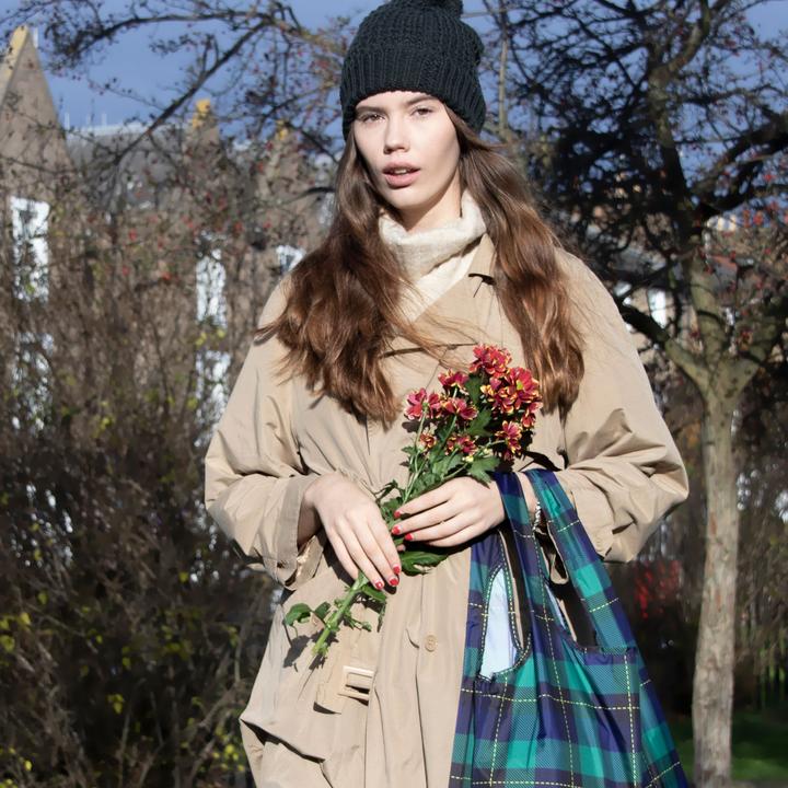 Actual product image Kind Bag Medium Bag Tartan