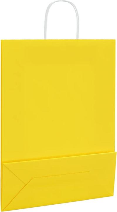 Image du produit VidaXL Sacs en papier kraft 50 pcs. avec anse jaune 32x12x42 cm Sac en papier (Pochette cadeau, 50 x)