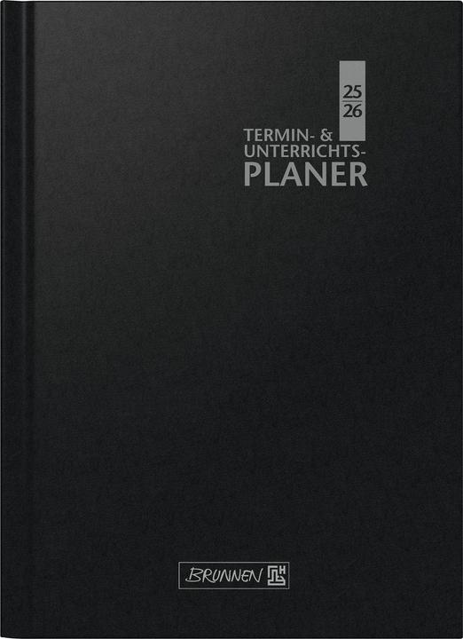Produktbild Lehrerkalender Überformat A4 Baladek-Einband schwarz 2025/2026 (23.5 x 30.5 cm, Deutsch)