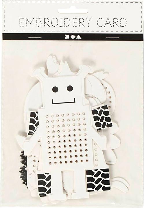 Creativ Company Borduurfiguren Dieren en Robots, 18dlg.