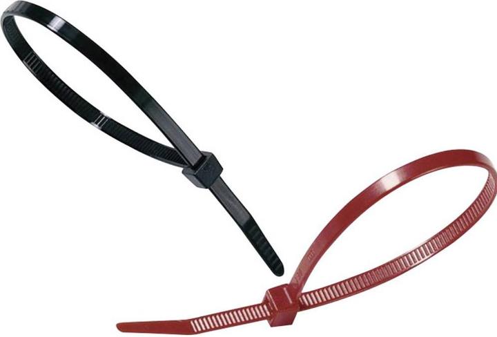 Actual product image HellermannTyton Cable tie black 204x4,7mm (Plastic cable ties, 210 mm, 100 pcs.)