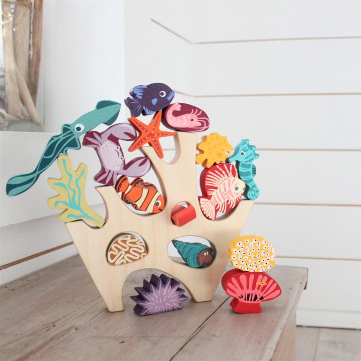 Actual product image Tender Leaf Toys Stapelspielzeug Korallenriff