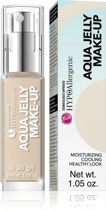 Bell Cosmetics HypoAllergenic Aqua Jelly Make-Up hypoallergene feuchtigkeitsspendende und mattierende Foundati