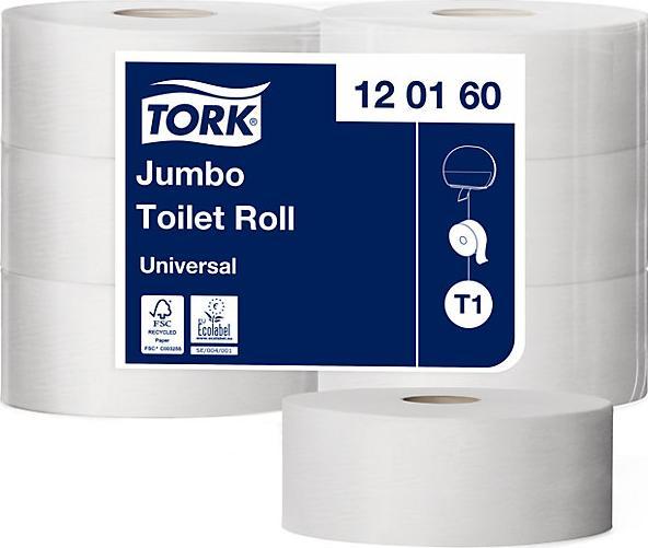 Produktbild kaiserkraft Toilettenpapier, Industrie-Jumborolle (6 x)