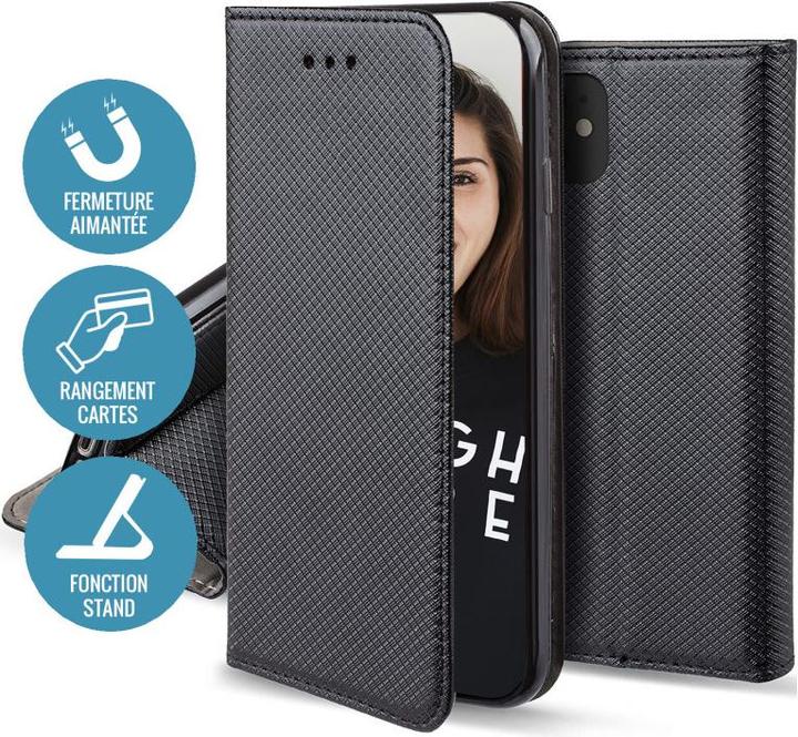 Produktbild OEM Smart Magnet Hülle für iPhone 15 Plus 6,7" schwarz (Apple iPhone 15 Plus)