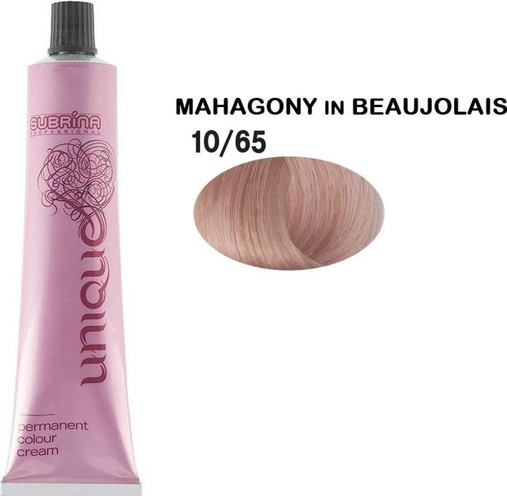 Immagine prodotto Subrina Tintura Permanente Professionale Unique 1065 Biondo Chiaro Mogano - 100 Ml (1065 Mogano biondo chiaro)
