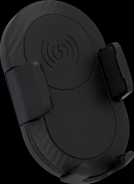 Cartrend Wireless-KFZ-Smartphonehalter, schwarz kabelloses Laden durch integrierte Indusktionsladetechnik