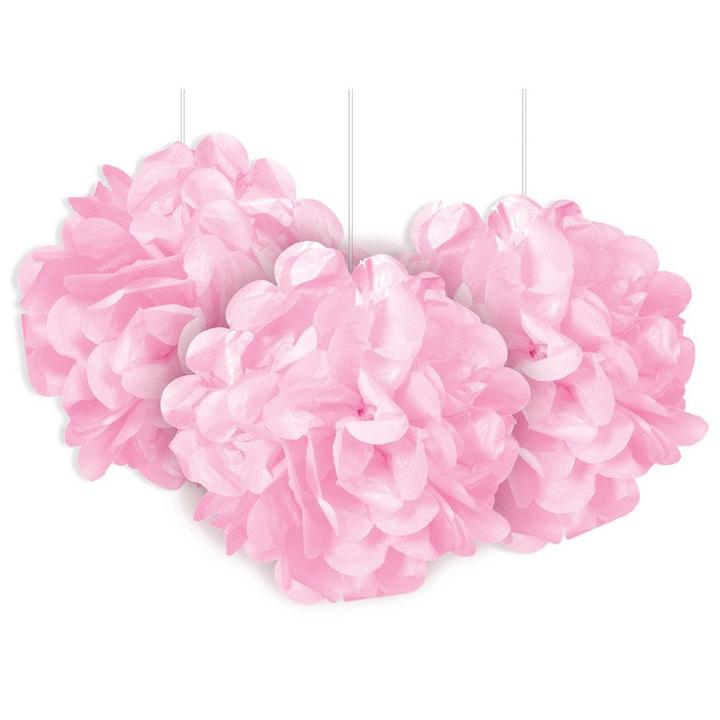 Unique Fluffy Pompon rosa 23cm