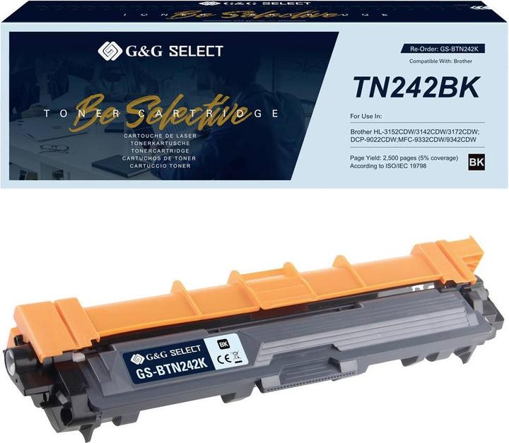 Actual product image G&G Toner replaces Brother TN-242BK Compatible Black TN-242BK GS-BTN242K