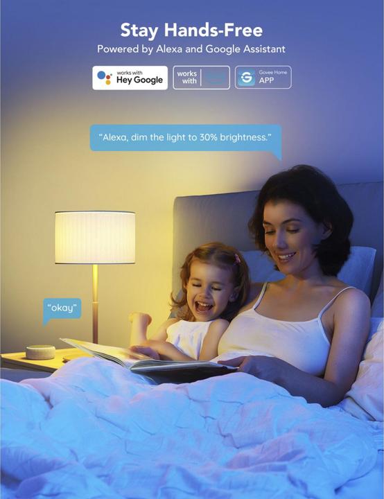 Actual product image Govee Smart Light Bulb (E27, 9 W, 1200 lm, 1 x, F)