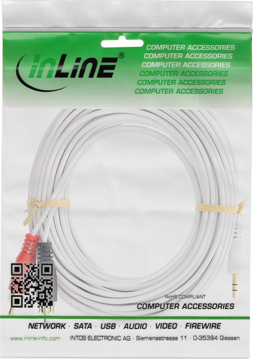 Produktbild InLine Cinch/Klinke Kabel (2 m, Cinch, 3.5mm Klinke (AUX))