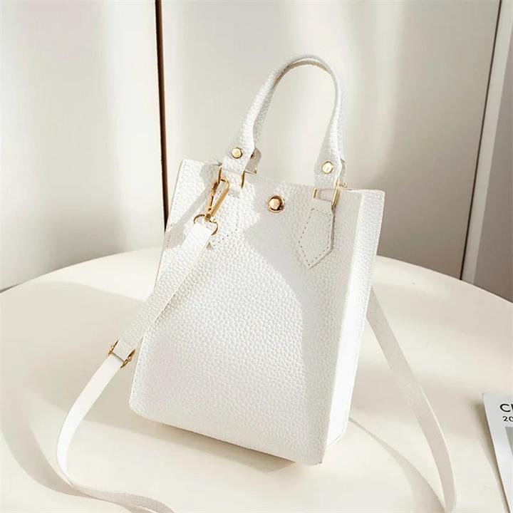 Image du produit Only-Bags.Store Sac à main Mode Simple Grande Capacité Motif Lychee Une épaule Cosmétiques Crossbody