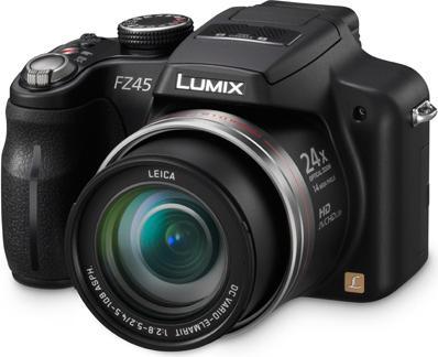 Panasonic Lumix FZ45, 14MP, 24x zoom, HD movies, black (1/2,3'')