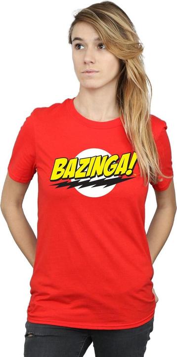 Immagine prodotto Dam Maglietta Bazinga Boyfriend Donna/Ladies (L)