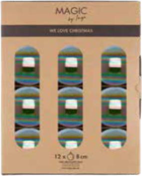 Produktbild Inge’s Glas Christmas Decor Weihnachtskugel Dazzling 12 Stück, Olivgrün (12 -teilig)