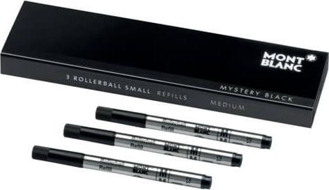 Immagine prodotto Montblanc Ricarica roller piccola M 128240 nero misterioso 3 pezzi (Mine di ricambio, Nero, 0.50 mm)