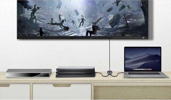 Actual product image SpeaKa Professional SP-BDS-250 2 port DisplayPort switch UHD 8K @ 60 Hz, UHD 4K