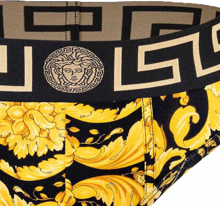 Image du produit Versace Slip Stretch Organic Jersey Barocco Ss92 All Over - New Logo (XL, Une unité par pack)