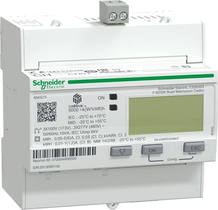 Produktbild Schneider Electric iEM3275 meter CT LON 1 digital input