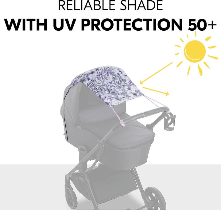 Produktbild Hauck Pushchair Sunshade Floral Grey