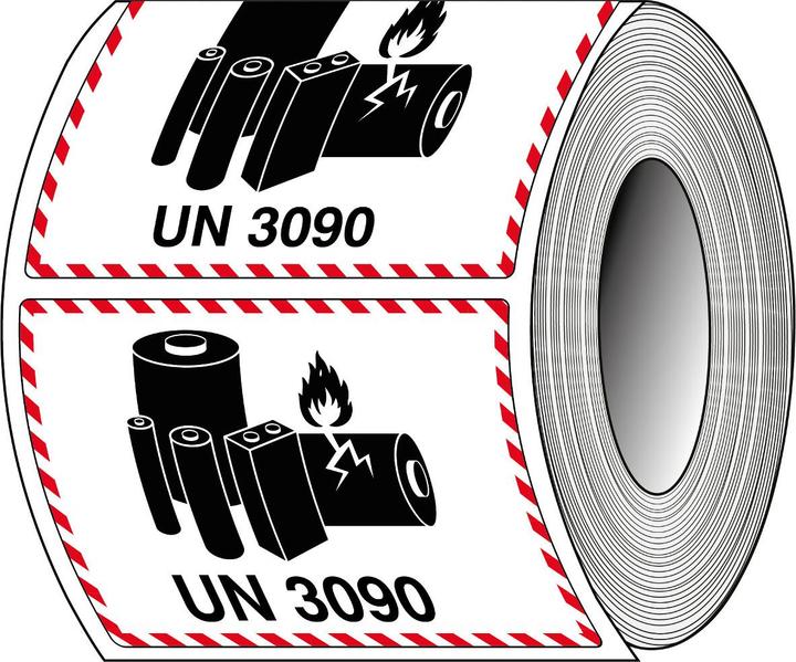 Productafbeelding Brady ADR-LBM-UN3490, B-7610, Verpakkingsetiketten - Etikettering lithiumbatterijen, papier, mat, Sch