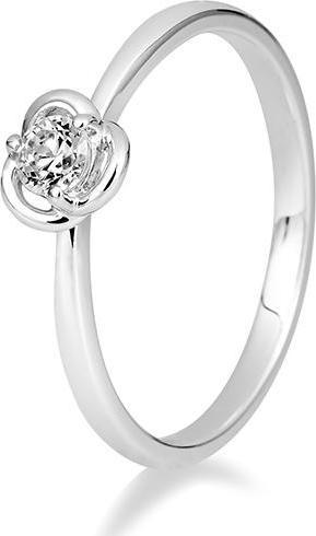 Breuning RING - Rosen-Fassung mit Brillant (52, 585/14 K Gold)