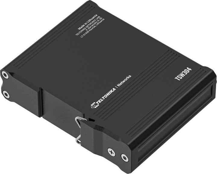 Actual product image Teltonika TSW304 4 Port Gigabit Industrial Unmanaged Switch DIN RAIL (4 Ports)