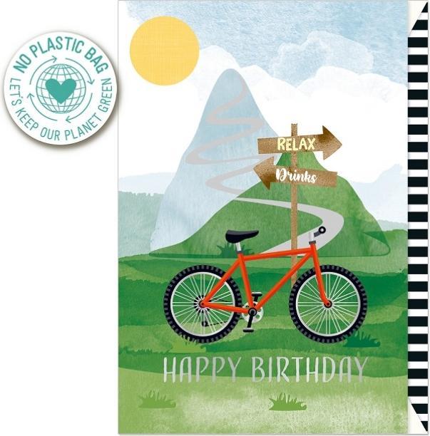 Produktbild Artebene Geburtstagskarte Happy Birthday Fahrrad von (1 Stk.)