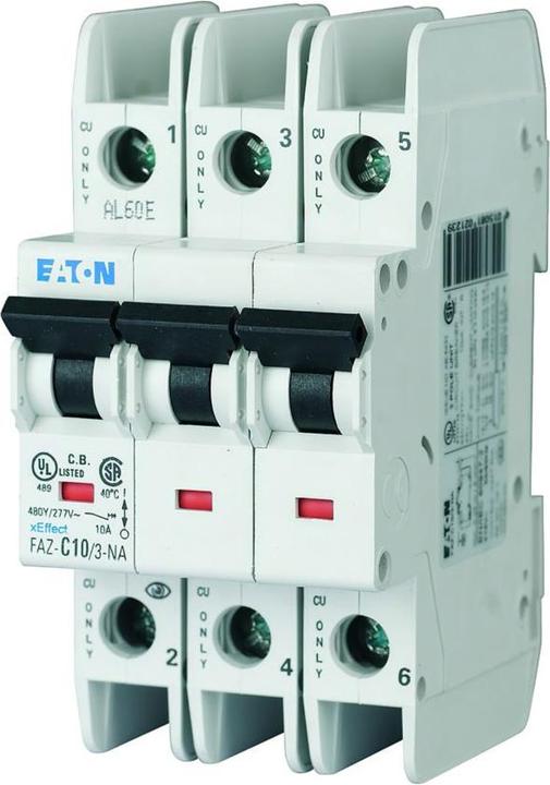 Actual product image Eaton MOE FAZ-B6/3-NA LS switch 6A 3p B-Char