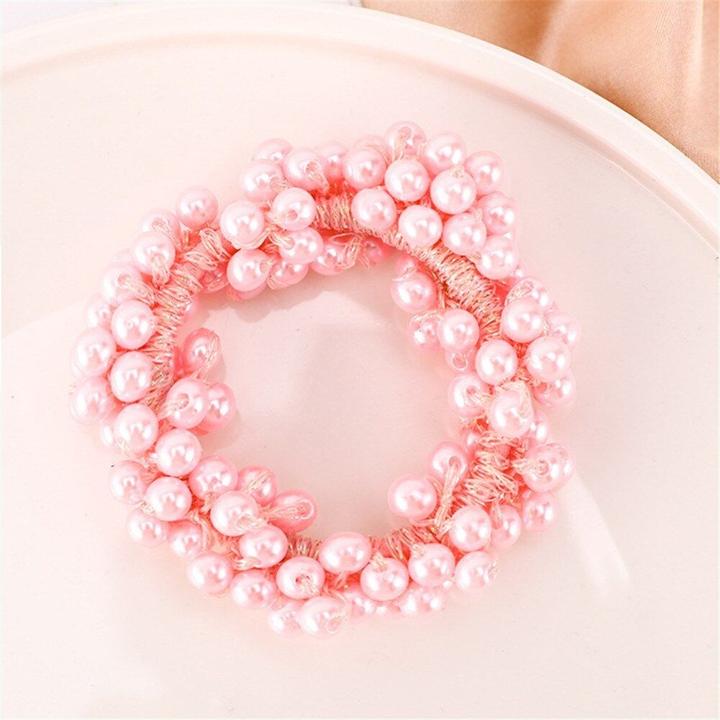 Image du produit JTI Pince à cheveux avec perles - rose (1 pcs)