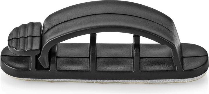Produktbild Nedis Kabelmanagement Kabelclip Gesperrt 3 Stück Silikon 55 mm Schwarz (Kunststoffkabelbinder, 55 mm, 3 Stk.)