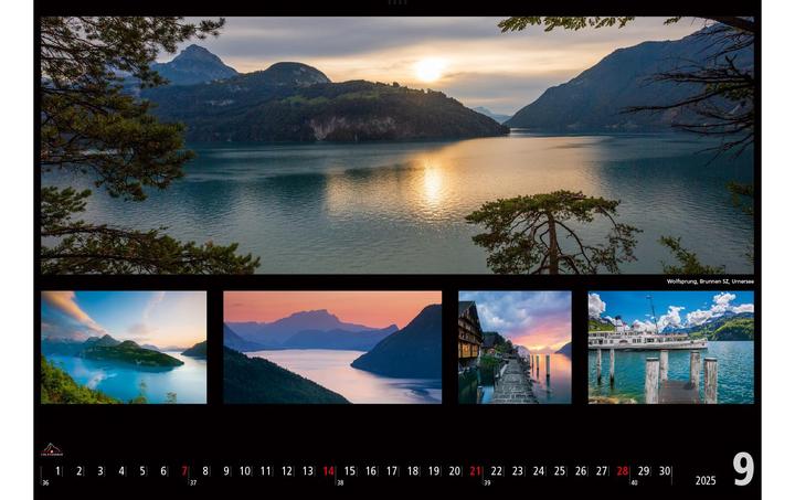 Image du produit Panoramique Suisse 2025 (48 x 33 cm, Italien, Allemand, Anglais, Français)