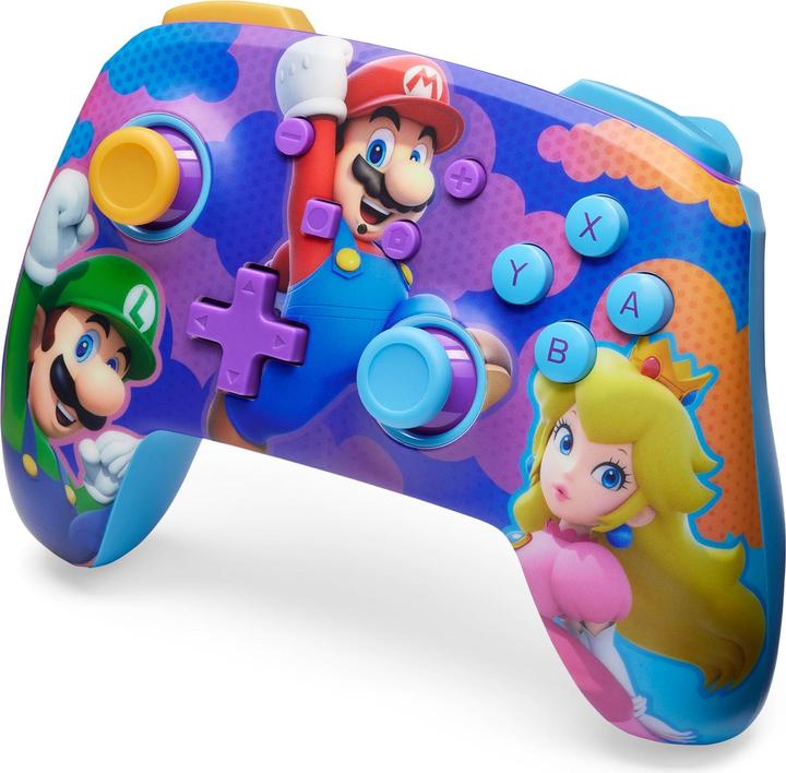 Image du produit PowerA Enhanced Wireless Controller - Colour Splash Heroes (Switch, Switch Lite, Switch OLED)