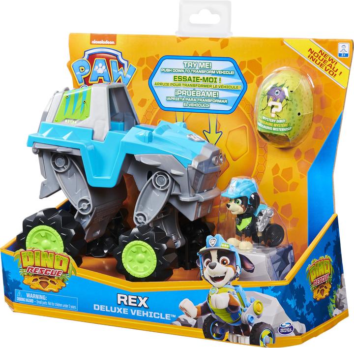 Actual product image Spin Master Paw Patrol Dino Rescue Rex Deluxe