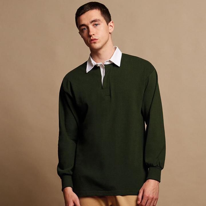 Immagine prodotto Front Row Camicia da rugby sportiva a maniche lunghe (L)