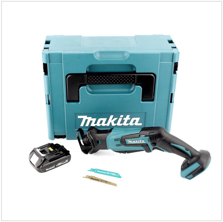 Image du produit Makita DJR 183 RYJ Scie récipro sans fil 18V + 1x Batterie 1,5Ah + Chargeur + Makpac