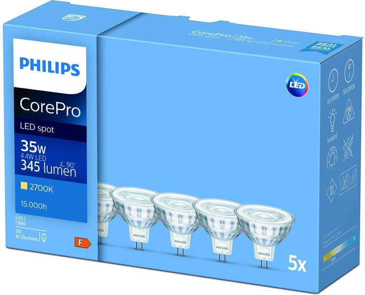 Image du produit Philips Professional CorePro (GU5.3, 4.40 W, 345 lm, 1 x, F)