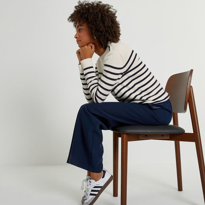 Produktbild La Redoute Collections Matrosenpullover aus Bio-Baumwolle (L)